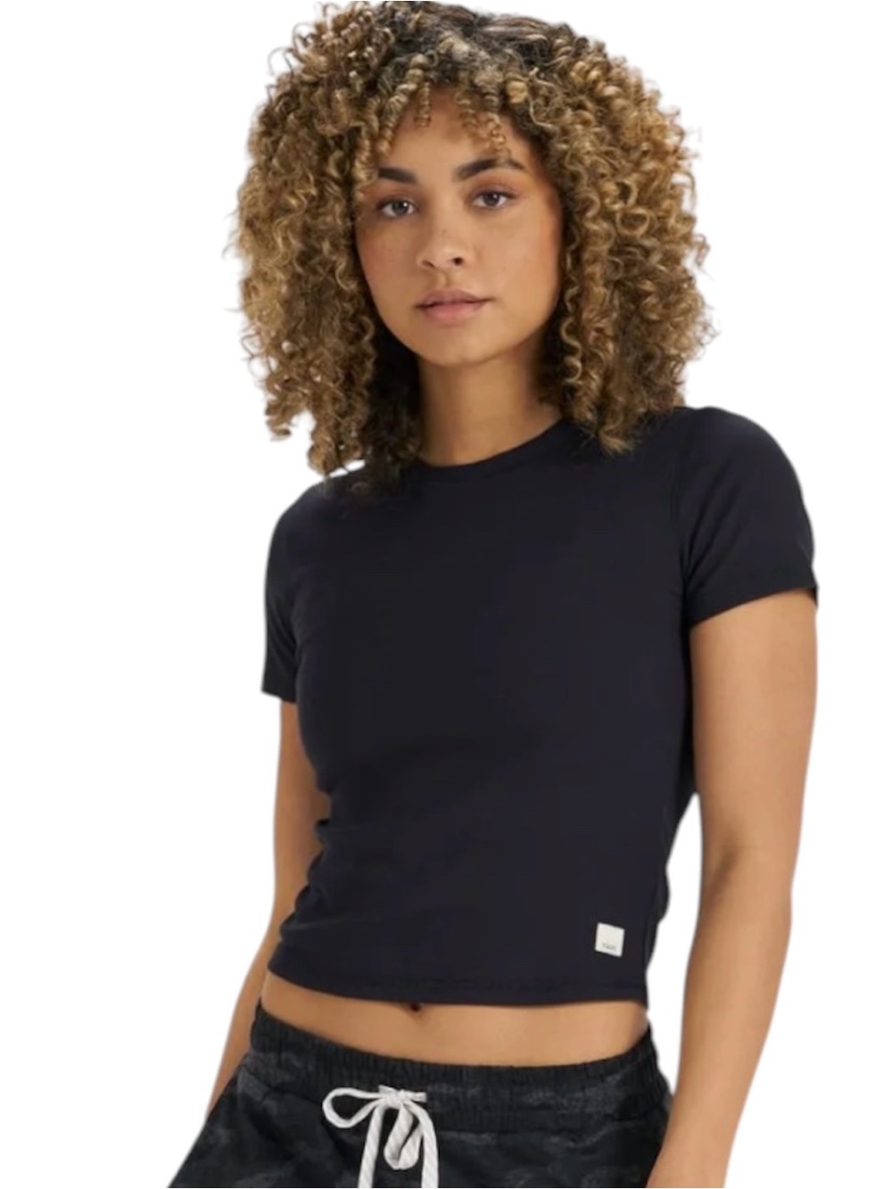 Vuori Pose Fitted Tee - Women's
Performance Stretch T-Shirt in Black Size L